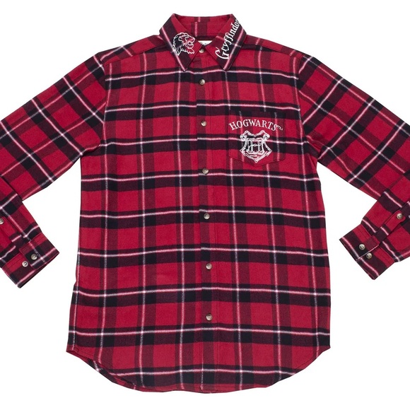 Gryffindor House Crest (Harry Potter) Flannel Shirt by Cakeworthy - Picture 1 of 2